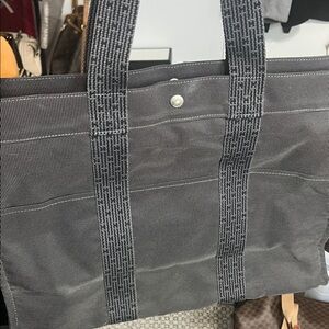 Hermes Canvas Tote Bag